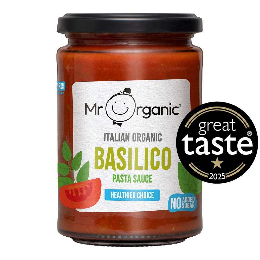 Organic Basilico Pasta Sauce Mr Organic 6x350g Organic Basilico Pasta Sauce Mr Organic 6x350g