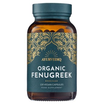 Organic Fenugreek - 120 capsules Ayurvediq 1x1jar