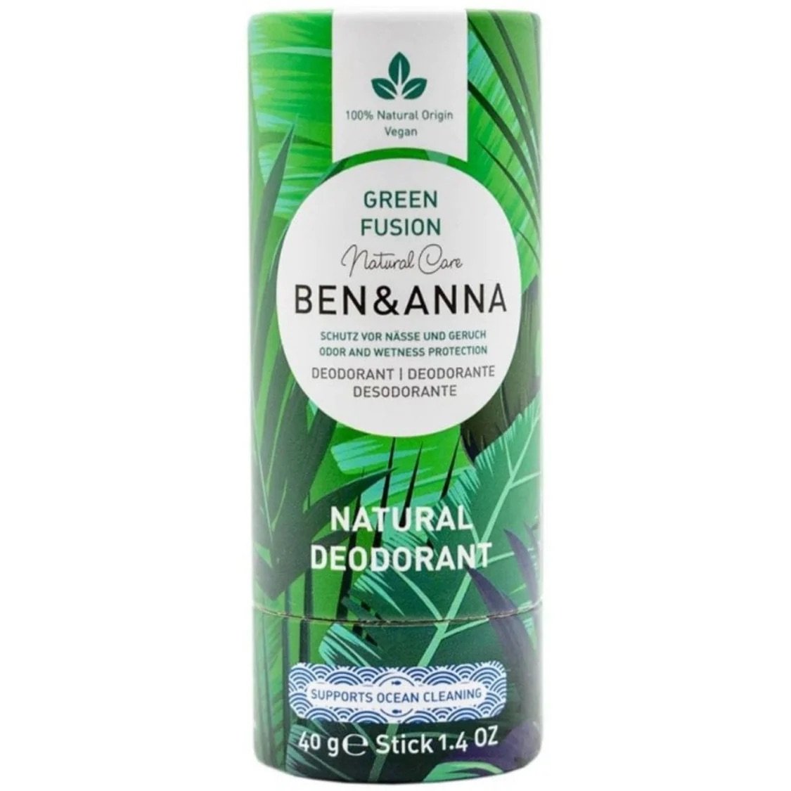 Green Fusion Deodorant - paper tube Ben & Anna 1x40g