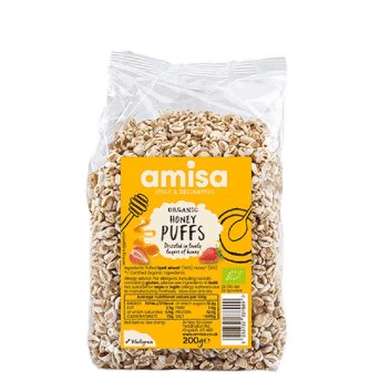 Organic Spelt Honey Puffs Amisa 200g