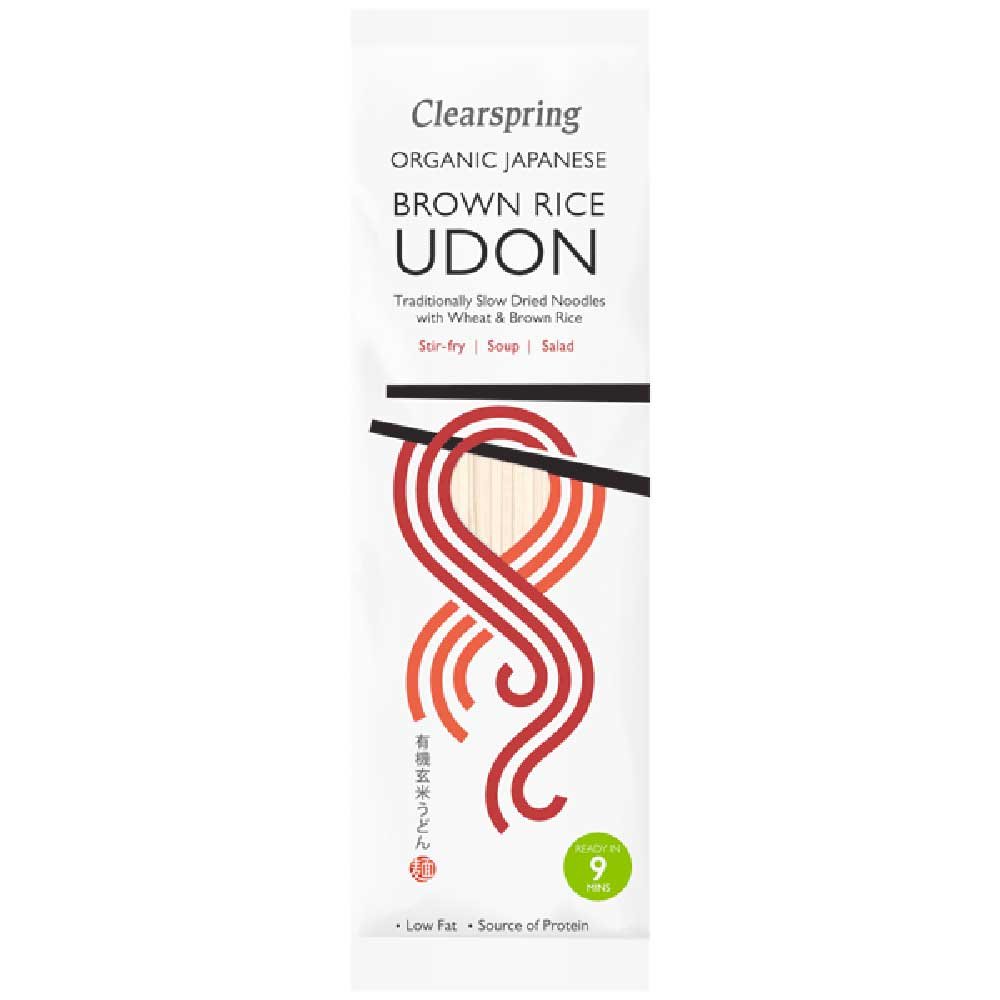 Organic Brown Rice Udon Noodles Clearspring 200g Organic Brown Rice Udon Noodles Clearspring 200g