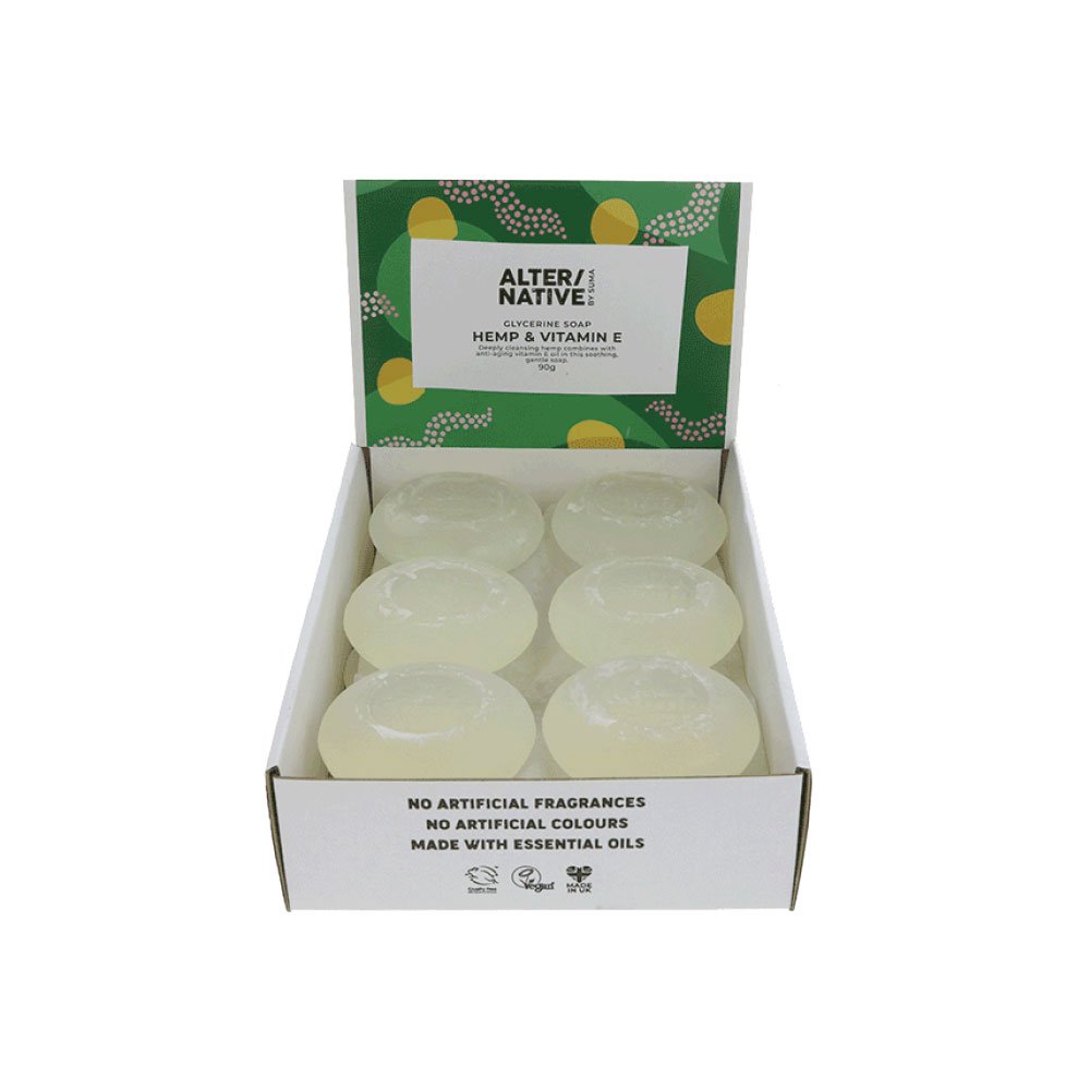 Hemp Oil & Vitamin E Glycerine Soap Alter-Native by Suma 90g