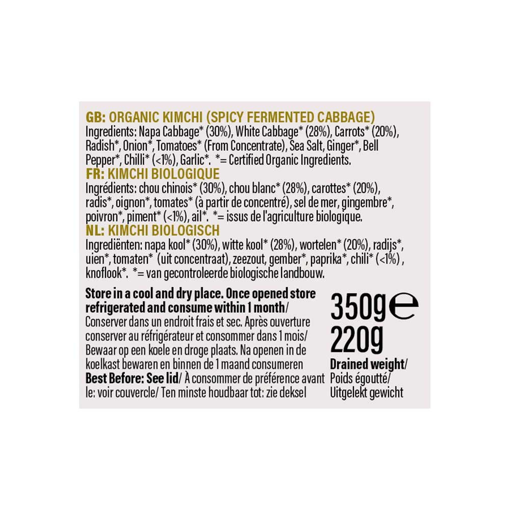 Organic Kimchi - Hot & Chunky Biona 350g