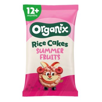 Organic Summer Fruits Rice Cake Clouds Organix 6x40g