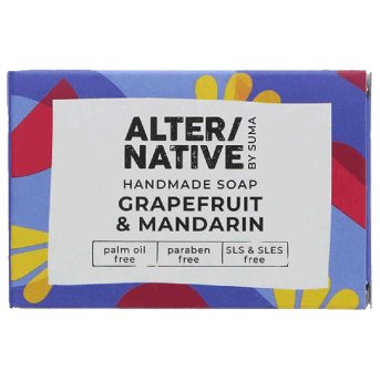 Grapefruit & Mandarin - boxed soap Alter-Native by Suma 6x95g Grapefruit & Mandarin - boxed soap Alter-Native by Suma 6x95g