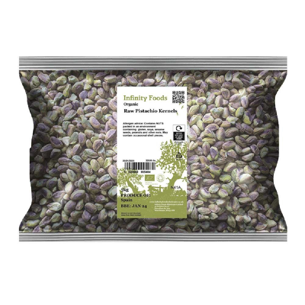 Organic Raw Pistachio Kernels Infinity Foods 5kg Organic Raw Pistachio Kernels Infinity Foods 5kg