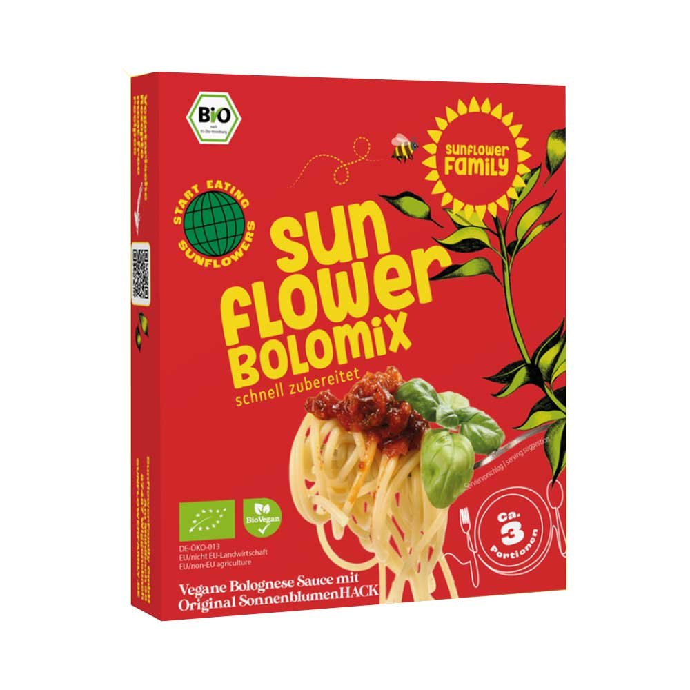 Organic Sunflower Bolomix - new case size Sunflower Family 9
