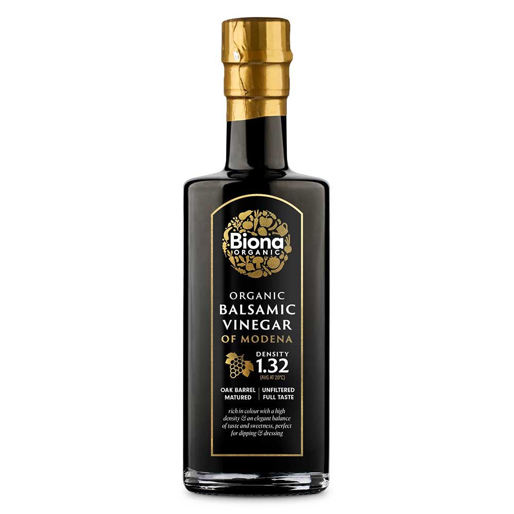 Organic Balsamic Vinegar - 1.32 density Biona 6x250ml