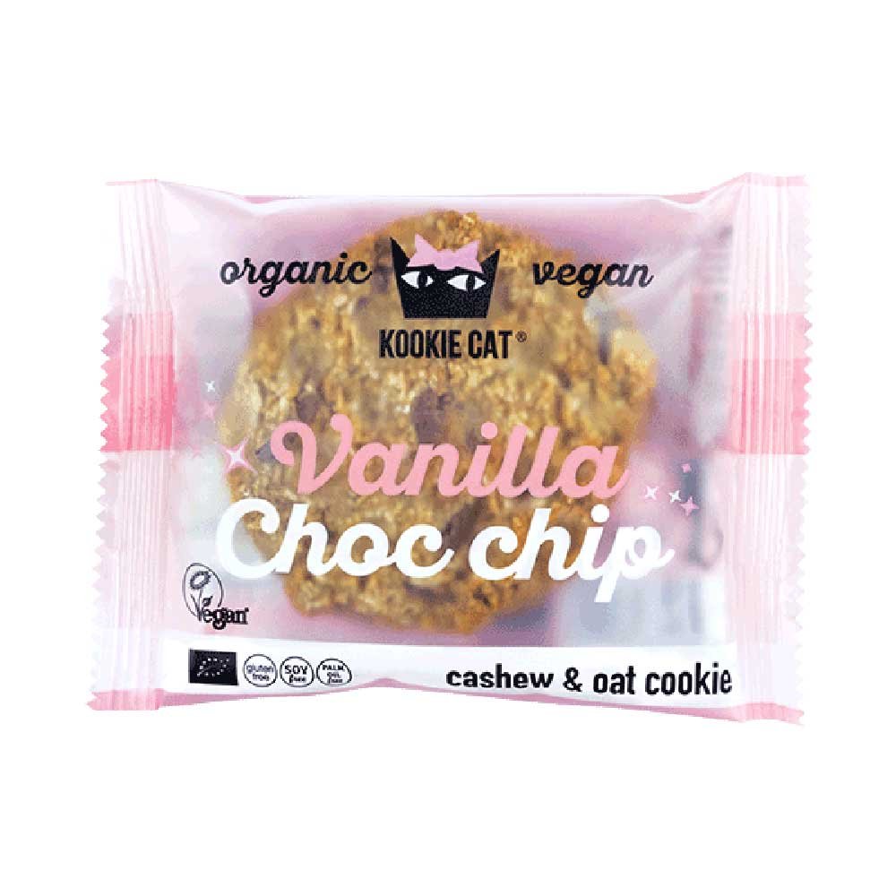 Organic Vanilla Choc Chip Cookie Kookie Cat 50g
