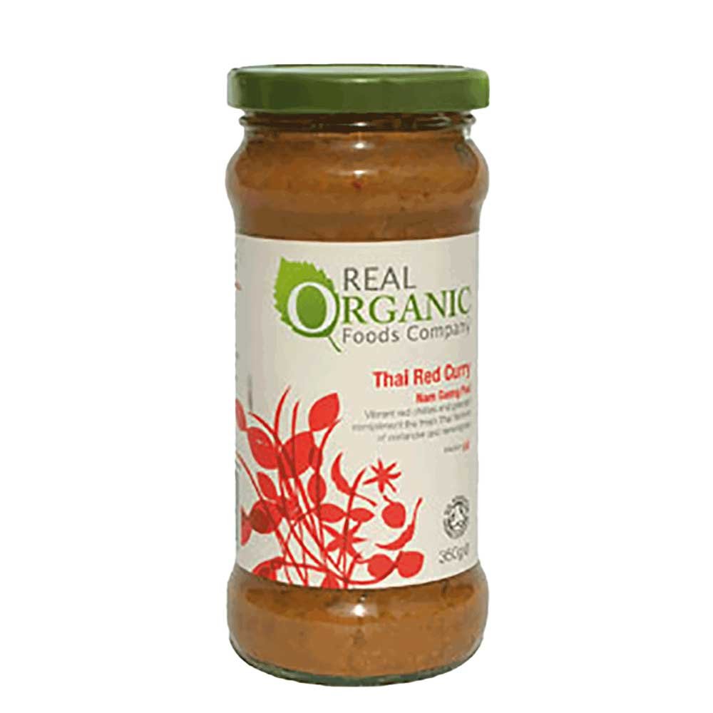 Organic Thai Red Curry Sauce Real Organic 350g