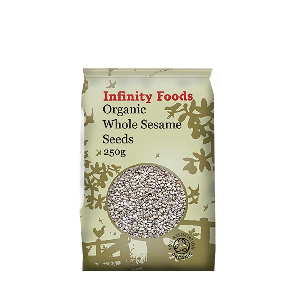 Organic Sesame Seeds - whole - brown Infinity Foods 250g