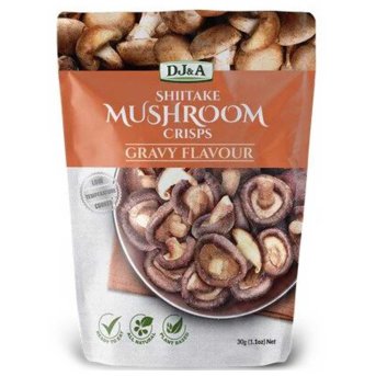 Shiitake Mushroom Crisps Gravy Flavour DJ&A 30g Shiitake Mushroom Crisps Gravy Flavour DJ&A 30g