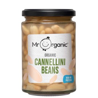 Organic Cannellini Beans - jar Mr Organic 6x350g