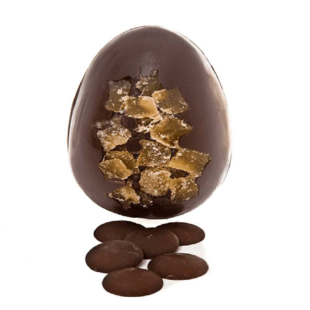 Organic Dark Ginger Easter Egg + buttons Cocoa Loco 6x225g Organic Dark Ginger Easter Egg + buttons Cocoa Loco 6x225g