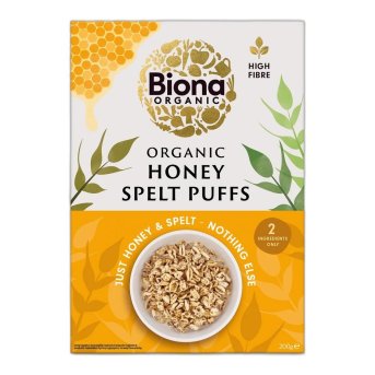 Organic Honey Spelt Puffs Biona 7x200g Organic Honey Spelt Puffs Biona 7x200g