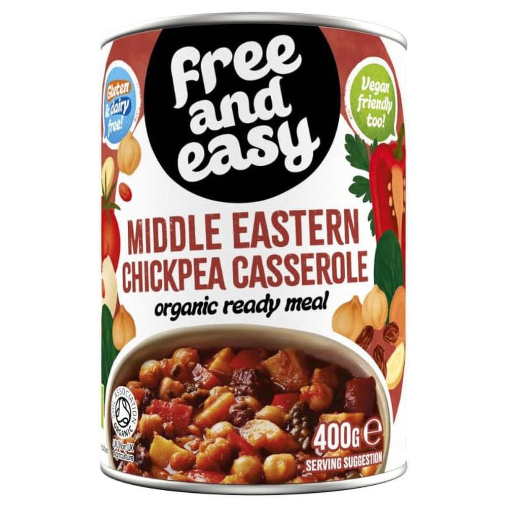 Organic Middle Eastern Chickpea Casserole Free & Easy 6x400g Organic Middle Eastern Chickpea Casserole Free & Easy 6x400g