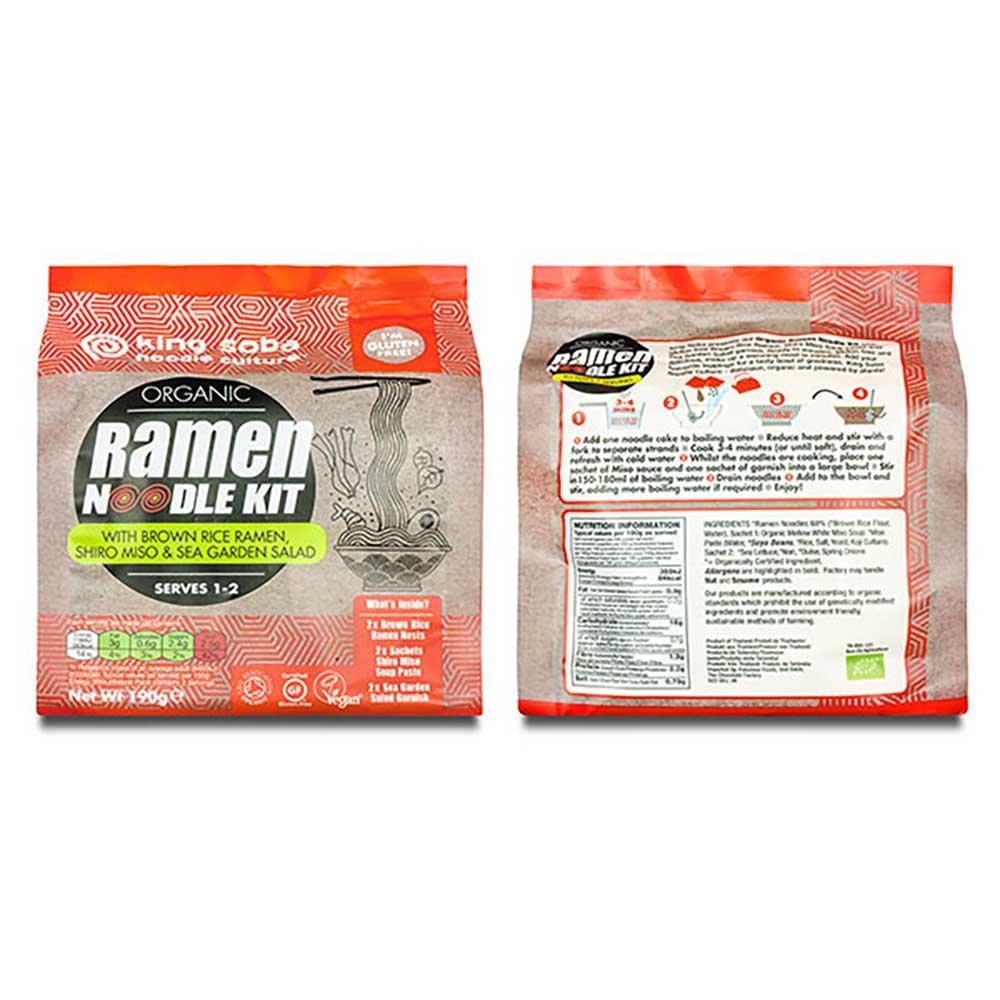 Organic Brown Rice Ramen Noodle Kit - Shiro Miso & Sea Garde