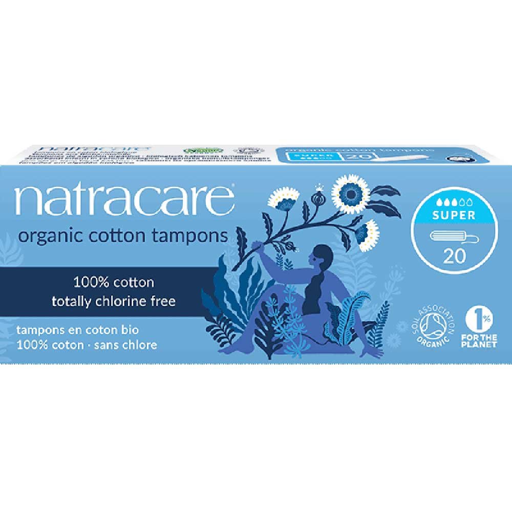 Organic Super Tampons Natracare 20 Organic Super Tampons Natracare 20