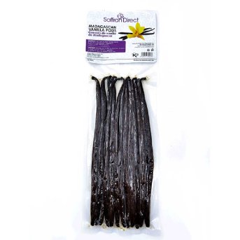 12 Vanilla Pods in vacuum packed plastic pouch Saffron Direc 12 Vanilla Pods in vacuum packed plastic pouch Saffron Direc