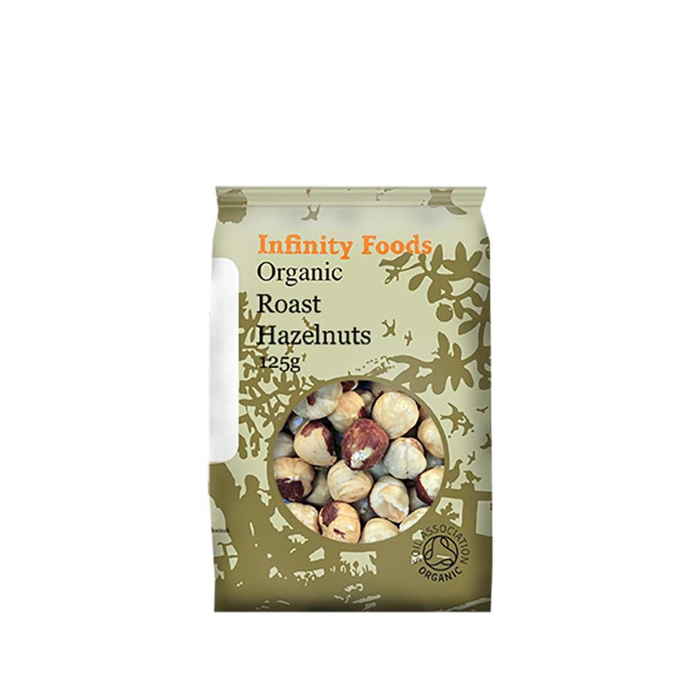Organic Roast Whole Hazelnuts Infinity Foods 125g Organic Roast Whole Hazelnuts Infinity Foods 125g