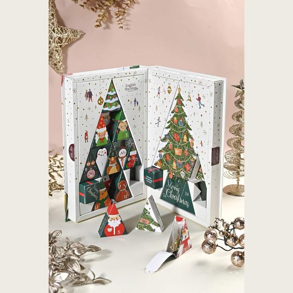 Organic Advent Calendar Tea Book - white English Tea Shop 6x304g
