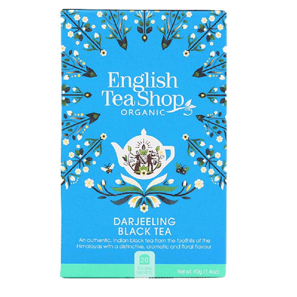 Organic Darjeeling Black Tea Bags English Tea Shop 20bgs Organic Darjeeling Black Tea Bags English Tea Shop 20bgs