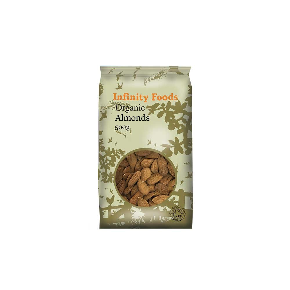 Organic Almonds Infinity Foods 500g