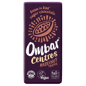 Organic Hazelnut Truffle Centres Chocolate - large Ombar 70g Organic Hazelnut Truffle Centres Chocolate - large Ombar 70g