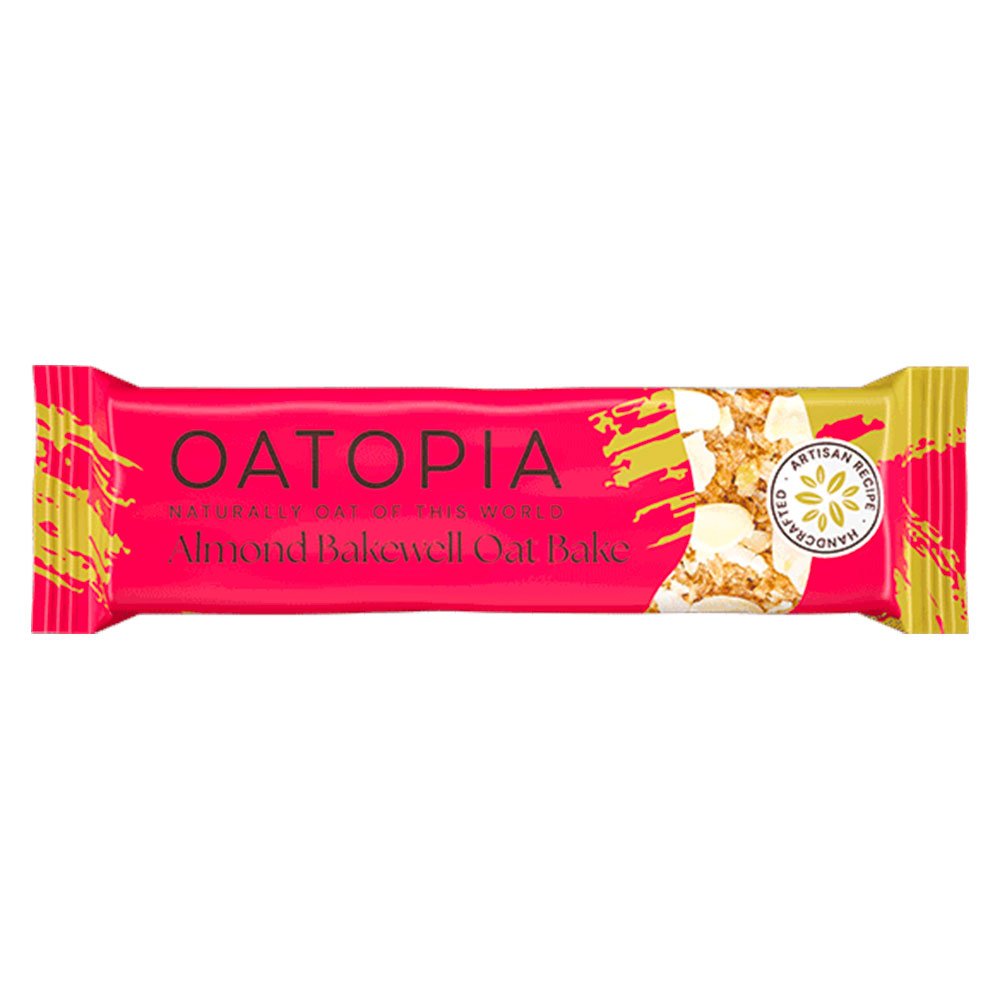Almond Bakewell Oat Bake Oatopia 60g Almond Bakewell Oat Bake Oatopia 60g