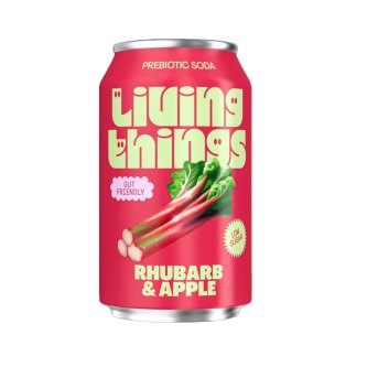 Rhubarb & Apple Soda Living Things 12x330ml Rhubarb & Apple Soda Living Things 12x330ml