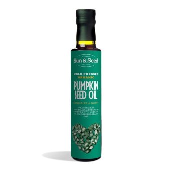 Organic Pumpkin Seed Oil - cold pressed Sun & Seed 6x250ml Organic Pumpkin Seed Oil - cold pressed Sun & Seed 6x250ml