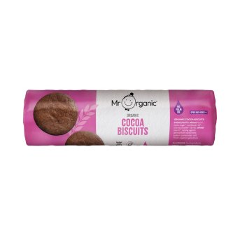 Organic Cocoa Biscuits Mr Organic 12x250g