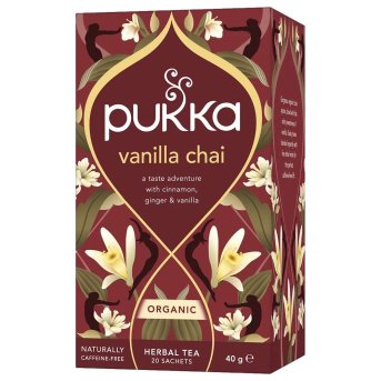 Organic Vanilla Spice Chai - cinnamon & sweet vanilla Pukka 4x20bags Organic Vanilla Spice Chai - cinnamon & sweet vanilla Pukka 4x20bags