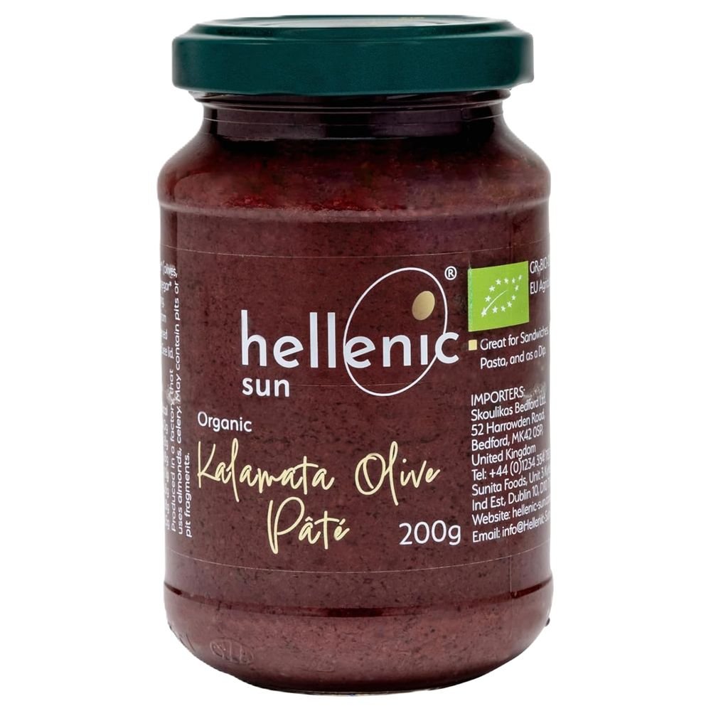 Organic Kalamata Olive Pâté Hellenic Sun 6x200g Organic Kalamata Olive Pâté Hellenic Sun 6x200g