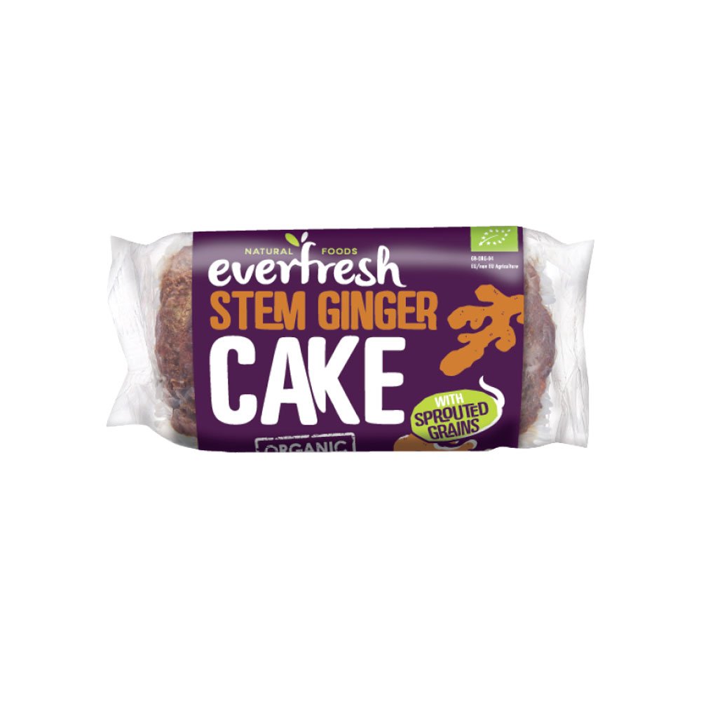 Organic Stem Ginger Cake - Sprouted Everfresh 350g Organic Stem Ginger Cake - Sprouted Everfresh 350g