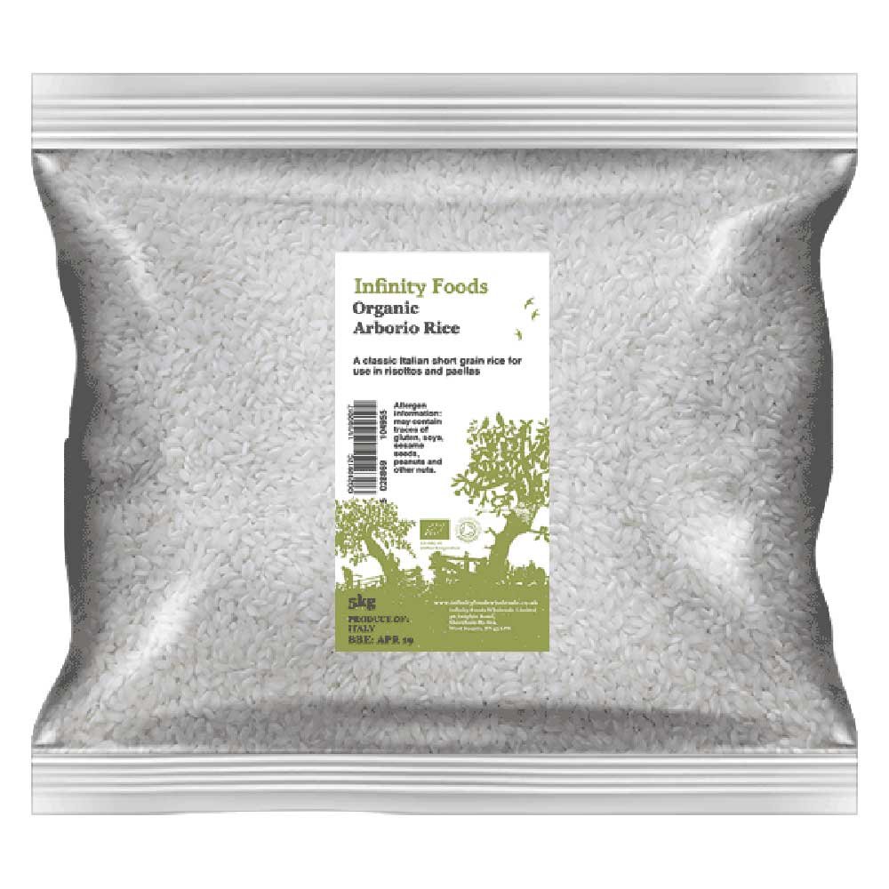 Organic Arborio Rice - white - Italy Infinity Foods 5kg Organic Arborio Rice - white - Italy Infinity Foods 5kg