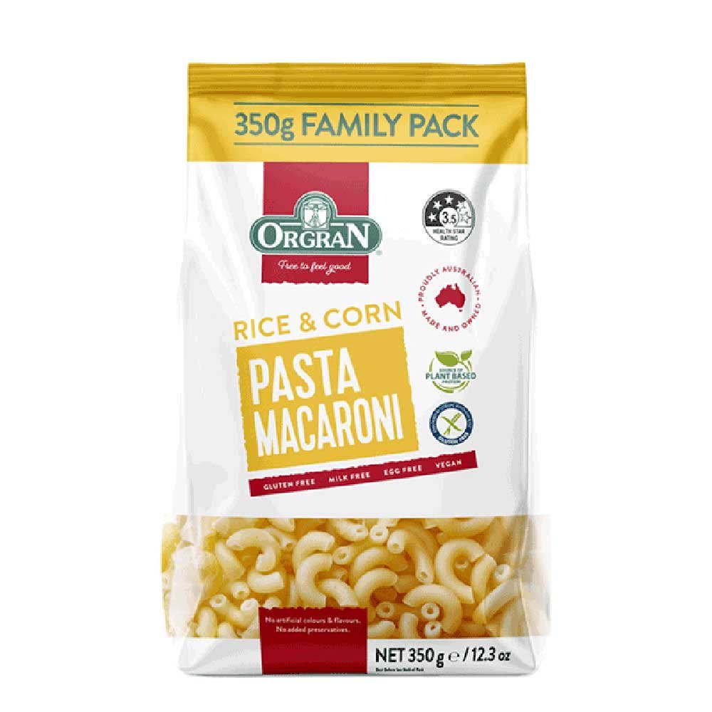 Rice & Corn Macaroni Orgran 350g