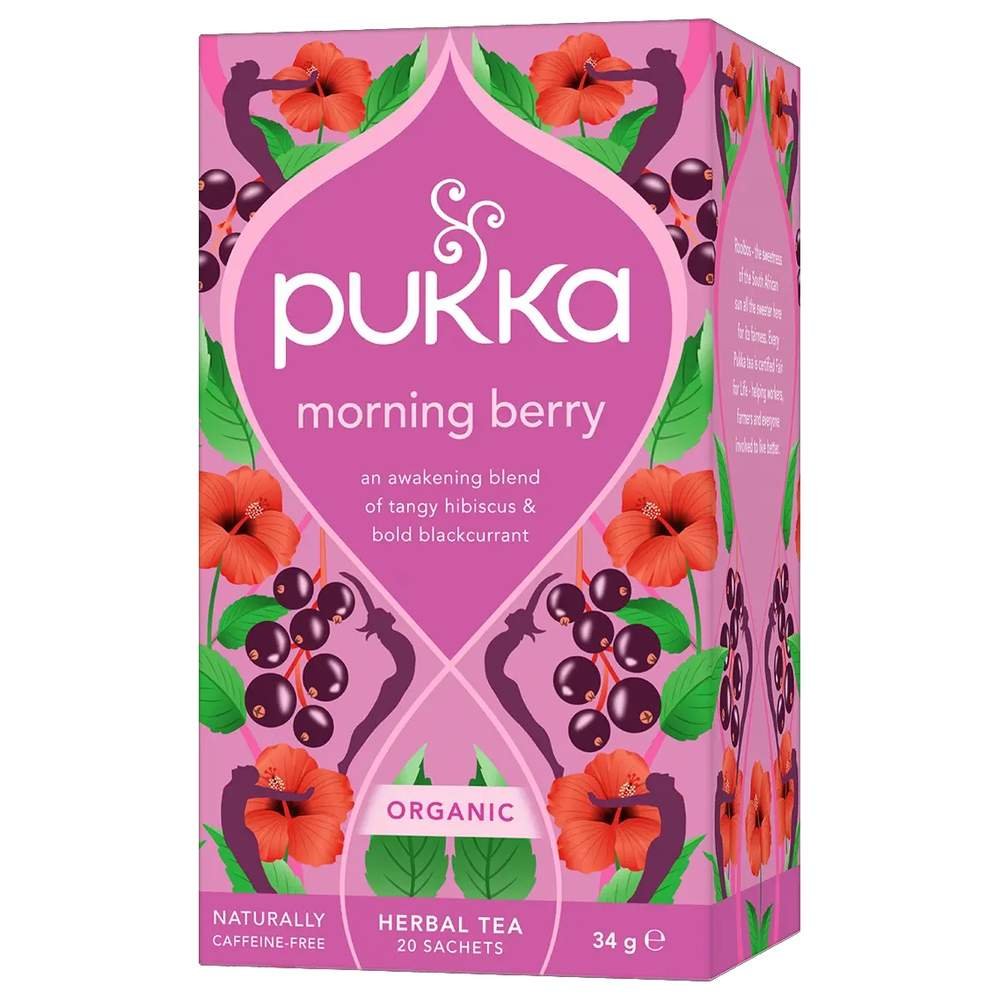 Organic Morning Berry - rooibos, ginseng, blackcurrant Pukka 4x20bags