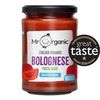 Organic Bolognese Pasta Sauce Mr Organic 6x350g Organic Bolognese Pasta Sauce Mr Organic 6x350g