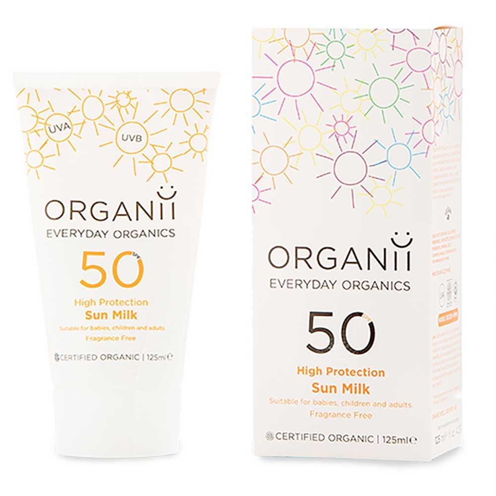 Organic SPF50 Sun Milk Organii 125ml