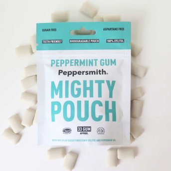 Pouch Peppermint Dental Chewing Gum - 33 gums Peppersmith 50