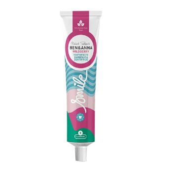 Organic Wildberry Toothpaste Fluoride - tube Ben & Anna 75ml