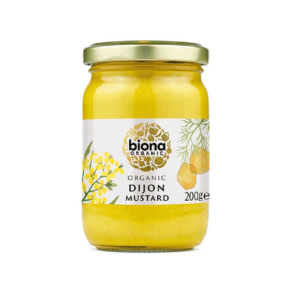 Organic Mustard - Dijon Biona 200g Organic Mustard - Dijon Biona 200g