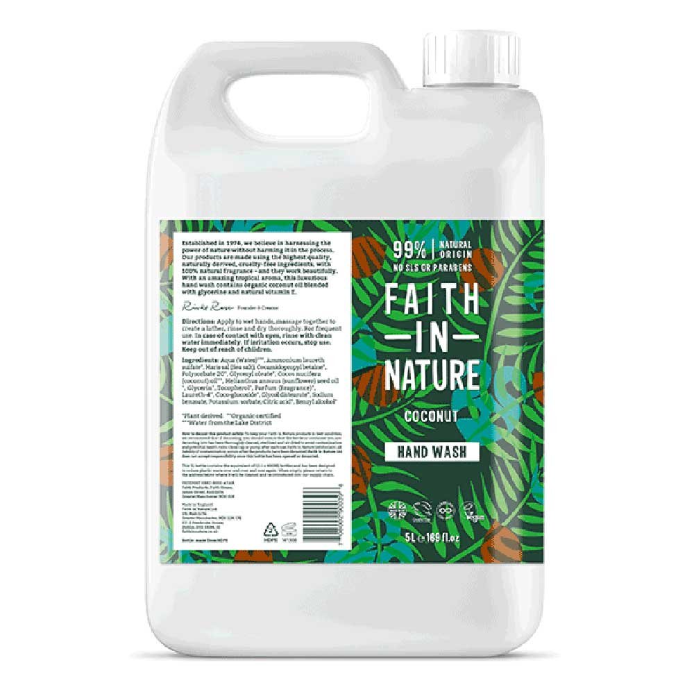 Bulk Hand Wash - Coconut Faith in Nature 5l Bulk Hand Wash - Coconut Faith in Nature 5l