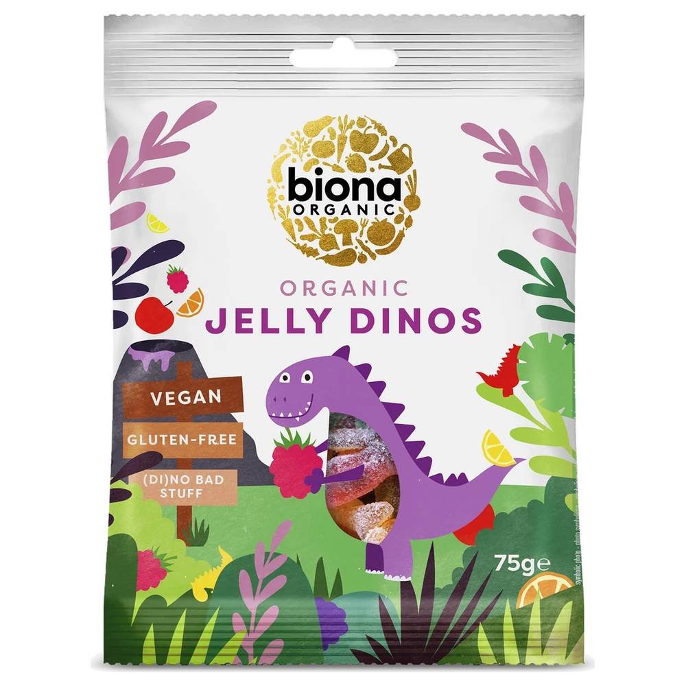 Organic Jelly Dinos Biona 10x75g Organic Jelly Dinos Biona 10x75g