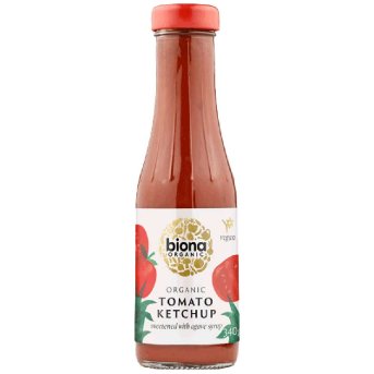 Organic Tomato Ketchup with agave syrup Biona 340g