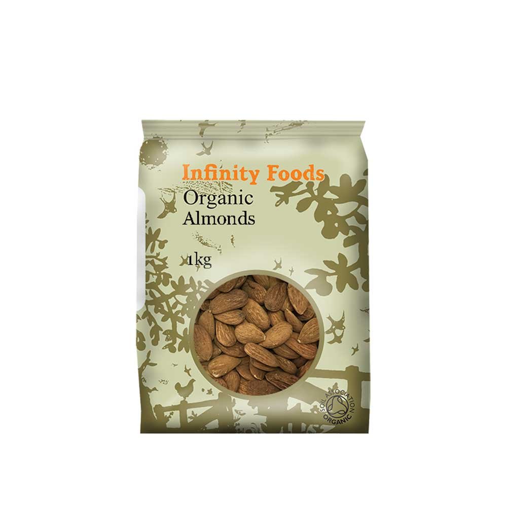 Organic Almonds Infinity Foods 1kg