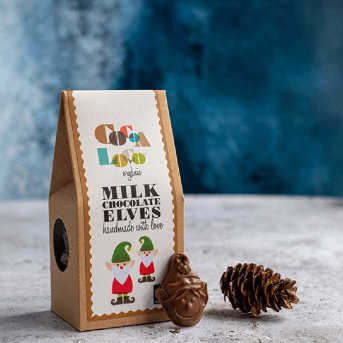Organic Milk Chocolate Elves Cocoa Loco 6x100g Organic Milk Chocolate Elves Cocoa Loco 6x100g
