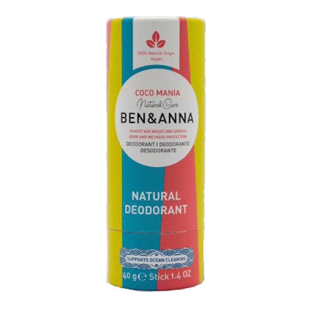 Organic Cocoa Mania Deodorant - paper tube Ben & Anna 40g Organic Cocoa Mania Deodorant - paper tube Ben & Anna 40g
