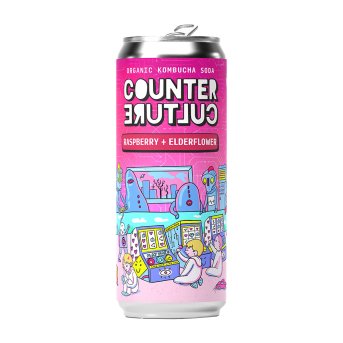 Organic Fruit Machine Learning - Raspberry + Elderflower Counter Culture 330ml